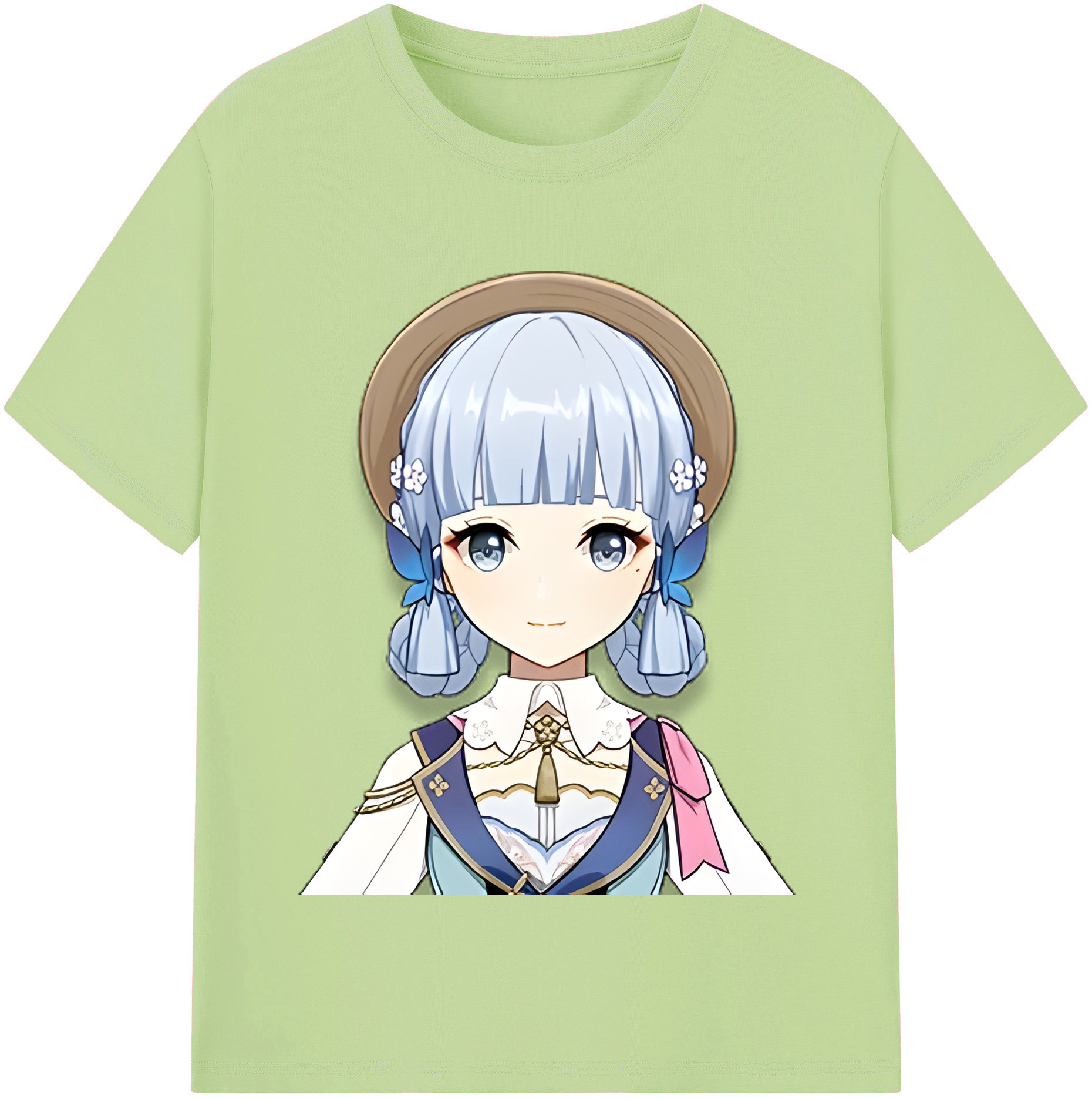 げんし神 神里綾華 神宮寺レン genshin Kamimiya Ren 綿100％半袖Tシャツ（フロントプリント）